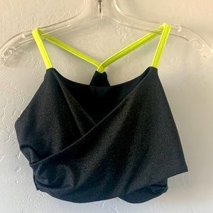Kyodan Dark Grey Sports Bra Removable Padding Size P/S Color Dark Gray